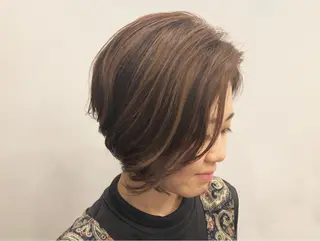 ショート カラー Strawberry所属・原田 志保のヘアスタイル