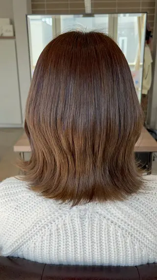 ミディアム カラー AKARI🌟ボブ/ ハイライト/似合わせのヘアスタイル