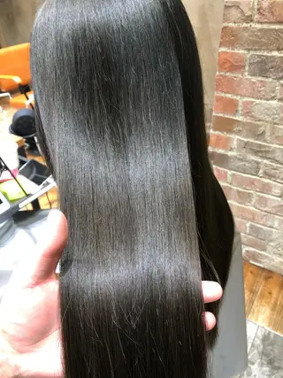 ロング パーマ 新宿✨顔周りカット 韓国ヘア/坂本亜裟海のヘアスタイル