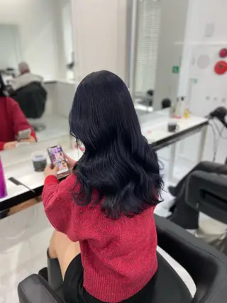 ロング カラー ヘアアレンジ レイヤー×透明感カラ ーHAYATOのヘアスタイル