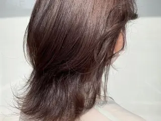 ミディアム カラー ボブ/透明感カラー 🤍永田真穂のヘアスタイル