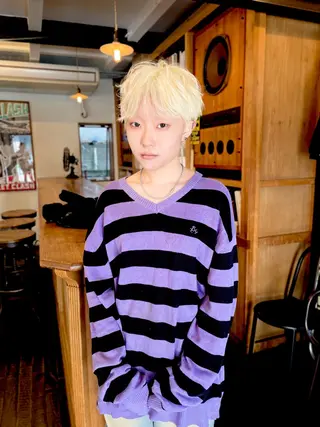 ショート カラー 篠江 廉のヘアスタイル