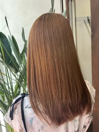 セミロング 透明感/低ダメージ インナー🩵角田紗雪のヘアスタイル