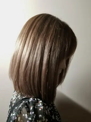 ミディアム Ash 店長　山下達也のヘアスタイル