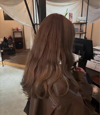 カラー 暖色カラー／ボブ／ 酸性ストレート／羽菜のヘアスタイル