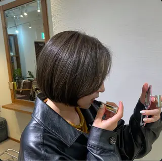 カラー Revie  hair所属・Hiyori/透明感 /ボブ/矢場町のヘアスタイル