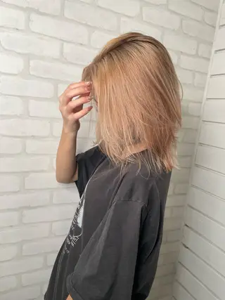 ミディアム ブリーチ指名 No１🏆RENのヘアスタイル