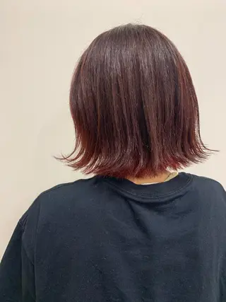 ショート カラー 色白に見える暗髪 梅田・増田のヘアスタイル