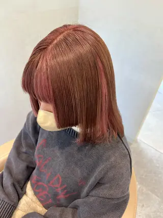 ミディアム カラー 🍇おぐら めぐみ🍇のヘアスタイル