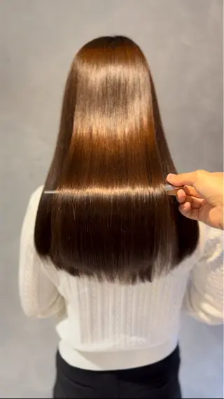 ミディアム 髪質改善ストレート アオヤギのヘアスタイル