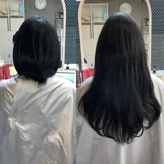 ロング カラー パーマ ヘアアレンジ ACHFILO モデル募集のヘアスタイル