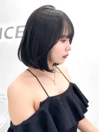 ショート カラー ヘアアレンジ 縮毛矯正🤍 韓国ヘア/ひかりのヘアスタイル