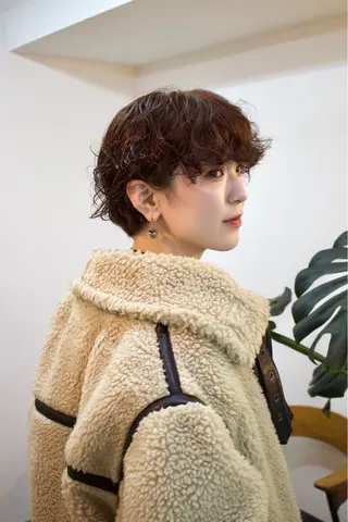 ショート カラー パーマ さかした ちなのヘアスタイル