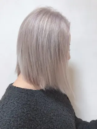 ミディアム レイヤー/ハッシュ 渋谷/サッタのヘアスタイル