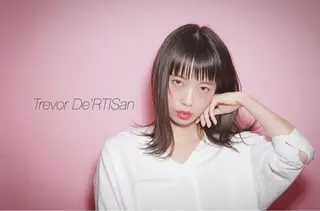 ミディアム カラー ハイライト、レイヤー カット/西梅田/中西のヘアスタイル