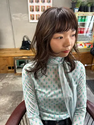 ミディアム カラー BRUNTJET所属・MAEDA MADOKAのヘアスタイル