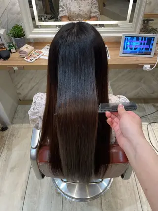 ロング 横浜パーマ🌐 暖色カラー🍒もえかのヘアスタイル