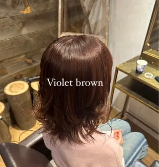 ミディアム カラー Agu academy YAMAGATA所属・松浦 そよかのヘアスタイル