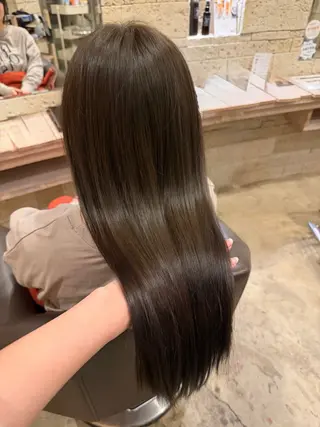 ロング カラー パーマ/艶カラー/ 髪質改善/伊藤愛麻のヘアスタイル