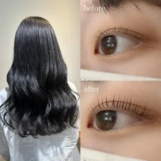 ロング カラー マツエク・マツパ 丸山 莉杏のマツエク・マツパデザイン