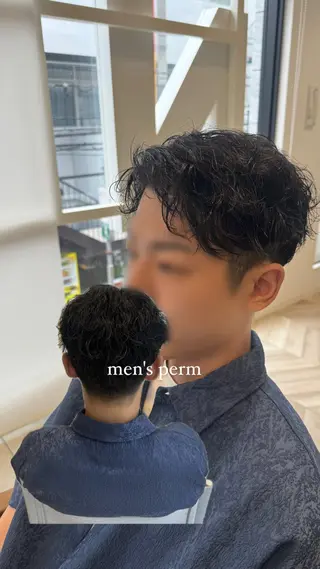 パーマ メンズ レイヤー/ウルフカッ ト/𝓡𝓲𝓷🍎のヘアスタイル