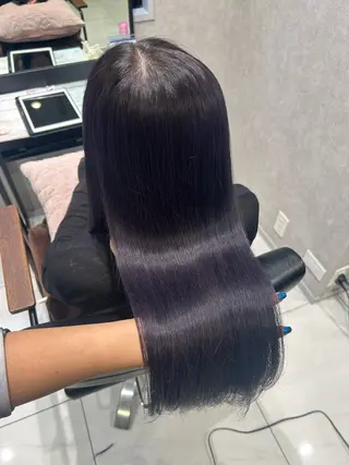 カラー 透明感カラー💙 束感マツエク🪼海月のヘアスタイル