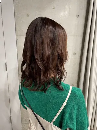 セミロング パーマ 似合わせショート/ パーマ‪/表参道のヘアスタイル