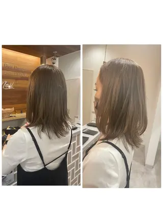 カラー no4ナチュラル戸祭所属・山越 美裕樹のヘアスタイル