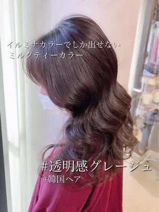 ミディアム 💎馴染むエクステ ×カラーTOMO💎のヘアスタイル