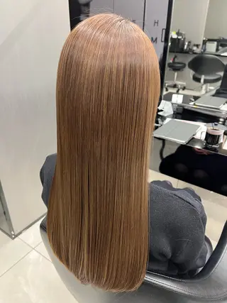 ロング カラー ioeわかめようじ/ 縮毛矯正/髪質改善のヘアスタイル