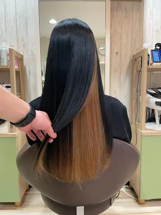 ロング カラー 🌈派手髪ハイトーン 🌈鈴木亮太🌈のヘアスタイル