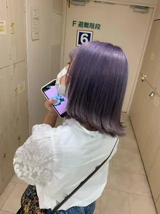 ミディアム カラー 暖色専門美容師🎀 お客様満足度◎のヘアスタイル