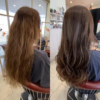 ミディアム カラー パーマ ヘアアレンジ メンズ キッズ マツエク・マツパ sara 荒井店のヘアスタイル