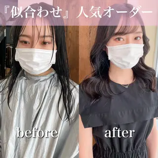 ミディアム 【1日2名様限定】 AFLOAT白川雄副のヘアスタイル