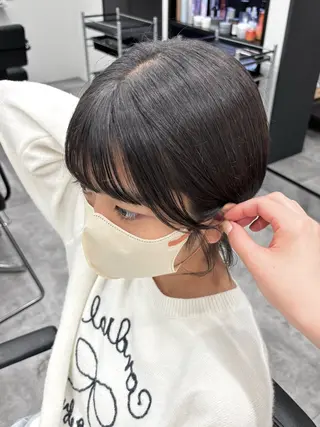 ショート 鎌取/透明感カラー /ボブ/顔まわりのヘアスタイル