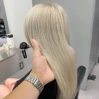 セミロング カラー 矢島颯哉/ハイトーン ブリーチカラー💎のヘアスタイル