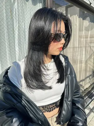 ロング カラー ワンホンヘア ケラチン/Kaitoのヘアスタイル