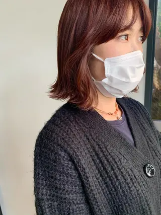 セミロング LOREN＋透明感 オリーブhirokoのヘアスタイル