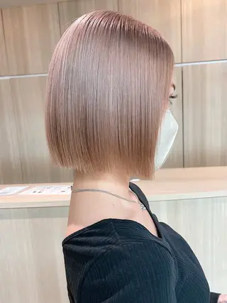 ミディアム カラー 野田頭 心🌿/ボブ レイヤー/艶カラーのヘアスタイル