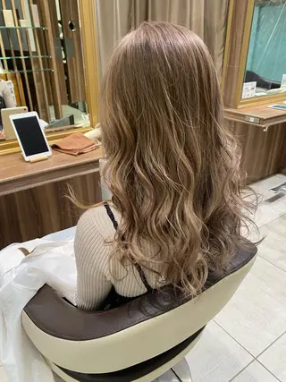 ロング カラー 💎大人ハイライト 💎上杉一也💎のヘアスタイル