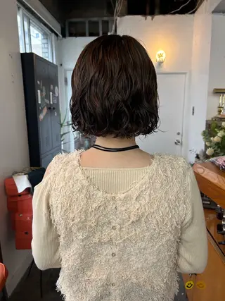 ミディアム パーマ 小川真歩/パーマ /暖色オリーブのヘアスタイル