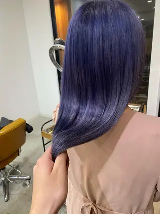 カラー ブリーチカラー よねだまことのヘアスタイル