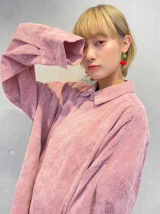 ショート カラー 透明感カラーブリーチ 🌼シゲモトアヤ🌼のヘアスタイル