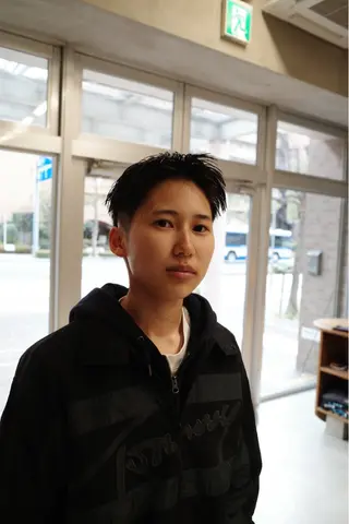 ショート メンズ パーマ/メンズ/ 鮫島竜海のヘアスタイル