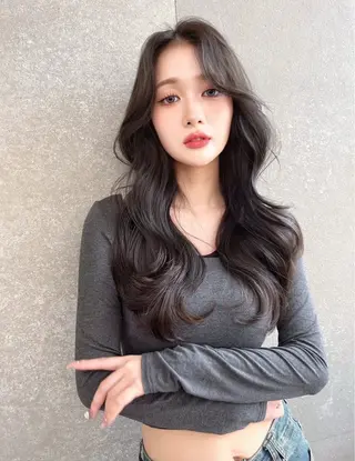 ロング カラー 韓国ヘア/髪質改善 TAKAHIROのヘアスタイル