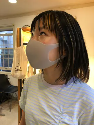 ミディアム カラー NOUN所属・eri kinjoのヘアスタイル