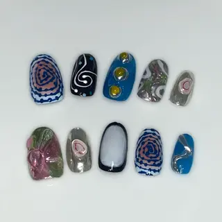 ネイル nano/きもかわ nail🐬🫧のネイルデザイン