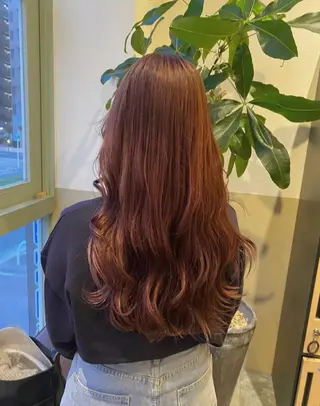 ロング カラー 透明感カラー/ 小顔カット/ミヅキのヘアスタイル