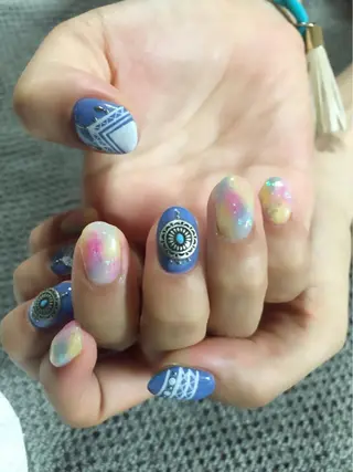 ネイル ツメトマツゲ .のネイルデザイン