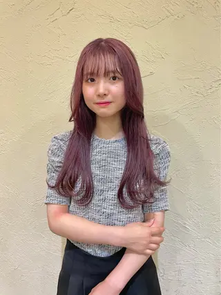 ロング カラー ハイトーン/デザイン カラー/るいのヘアスタイル